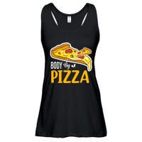 Body By Pizza Graphic Plus Size Shirt For Girl Boy Ladies Essential Flowy Tank