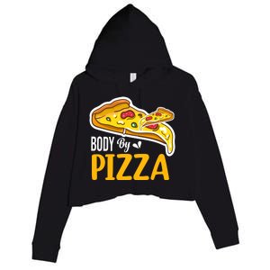 Body By Pizza Graphic Plus Size Shirt For Girl Boy Crop Fleece Hoodie