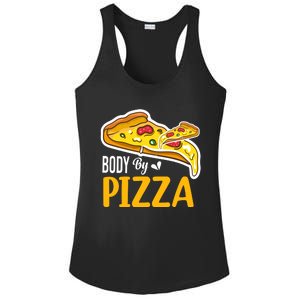 Body By Pizza Graphic Plus Size Shirt For Girl Boy Ladies PosiCharge Competitor Racerback Tank