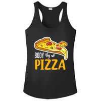 Body By Pizza Graphic Plus Size Shirt For Girl Boy Ladies PosiCharge Competitor Racerback Tank