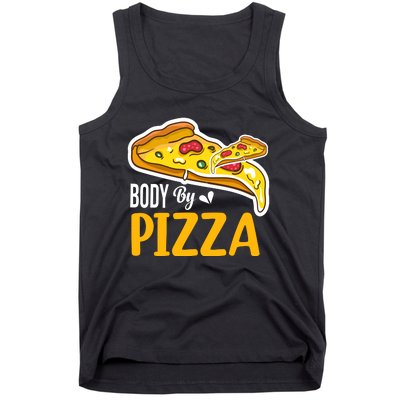 Body By Pizza Graphic Plus Size Shirt For Girl Boy Tank Top