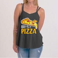 Body By Pizza Graphic Plus Size Shirt For Girl Boy Women's Strappy Tank