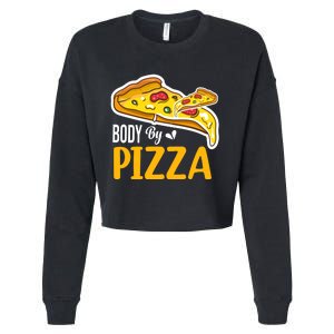 Body By Pizza Graphic Plus Size Shirt For Girl Boy Cropped Pullover Crew