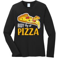 Body By Pizza Graphic Plus Size Shirt For Girl Boy Ladies Long Sleeve Shirt