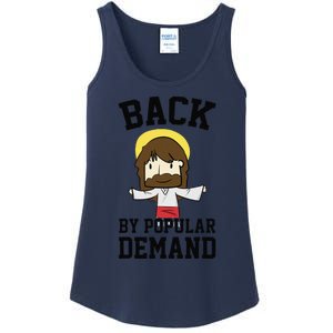 Back By Popular Demand Jesus Joke For Atheist Easter Ladies Essential Tank