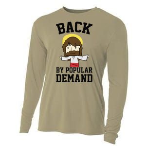 Back By Popular Demand Jesus Joke For Atheist Easter Cooling Performance Long Sleeve Crew