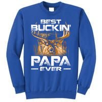 Best Buckin Papa Ever Gift Deer Hunting Bucking Father Gift Sweatshirt