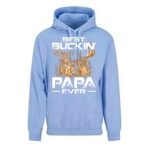 Best Buckin Papa Ever Gift Deer Hunting Bucking Father Gift Unisex Surf Hoodie