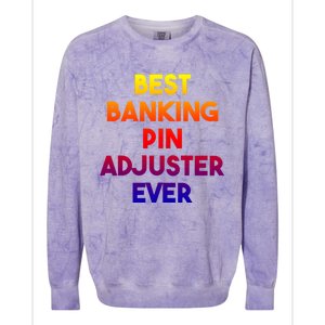 Best Banking Pin Adjuster Ever Cute Gift Colorblast Crewneck Sweatshirt