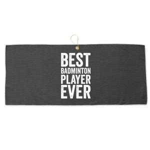 Best Badminton Player Ever Funny Badminton Gift Large Microfiber Waffle Golf Towel