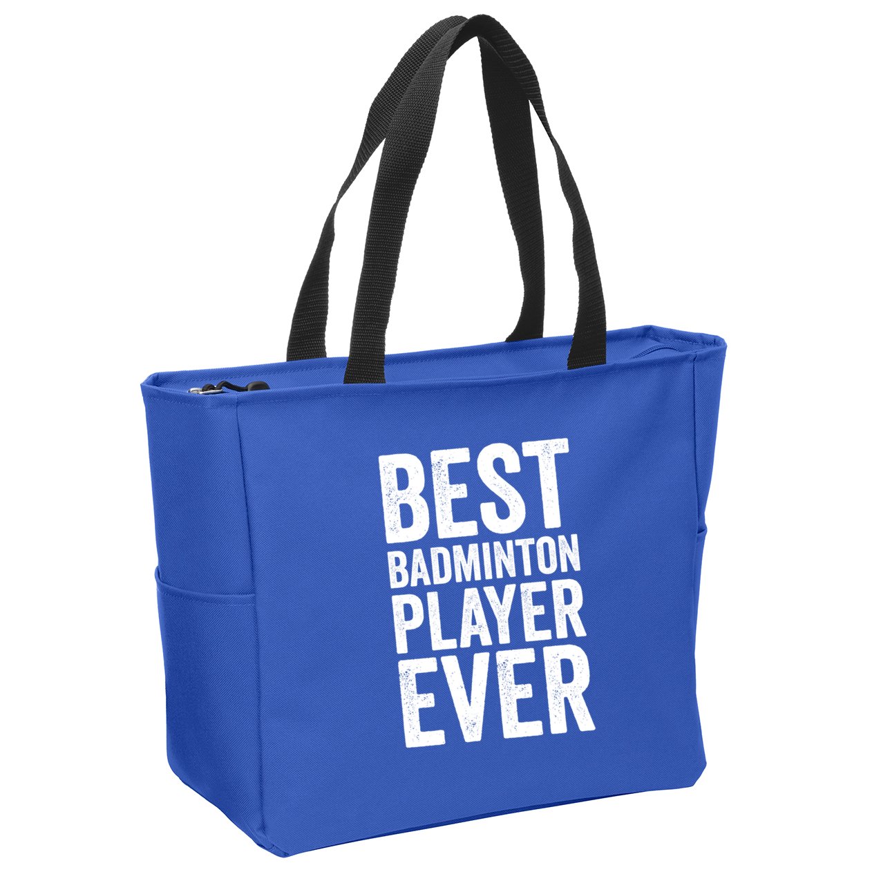 Best Badminton Player Ever Funny Badminton Gift Zip Tote Bag