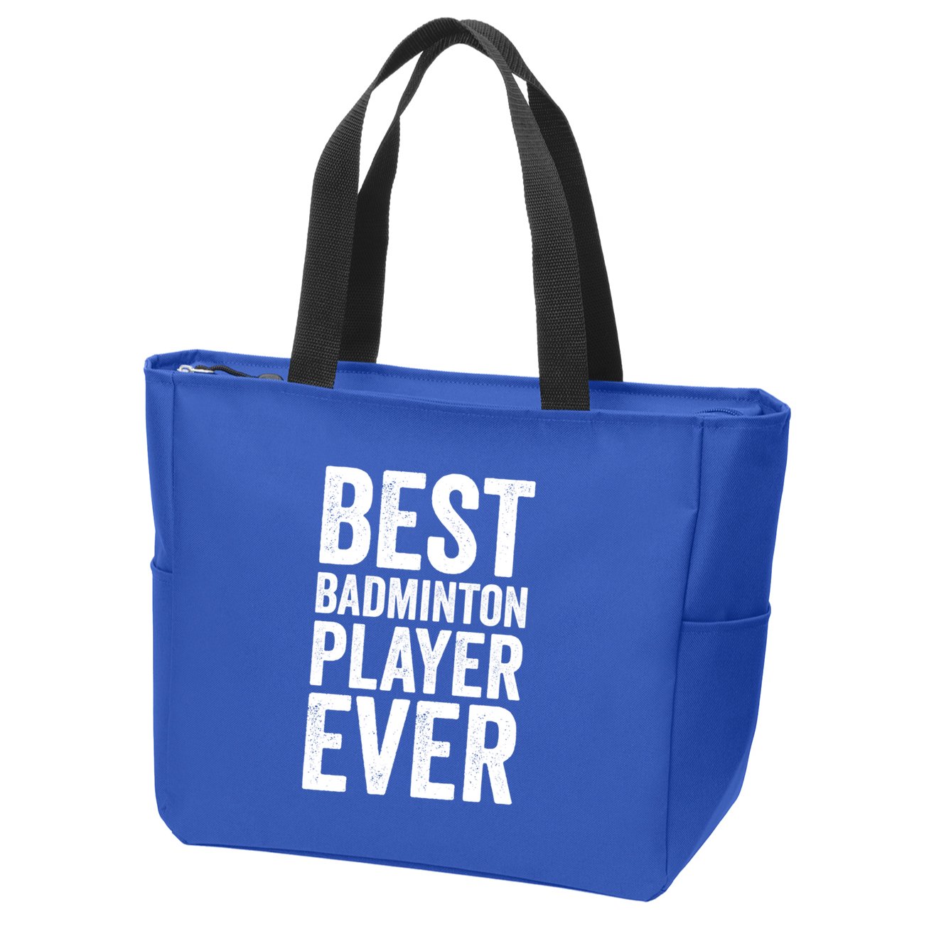 Best Badminton Player Ever Funny Badminton Gift Zip Tote Bag