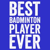 Best Badminton Player Ever Funny Badminton Gift Zip Tote Bag