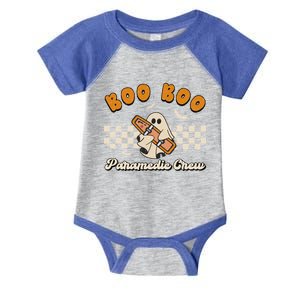 Boo Boo Paramedic Crew Retro Halloween Emt Spooky Ghost Team Gift Infant Baby Jersey Bodysuit