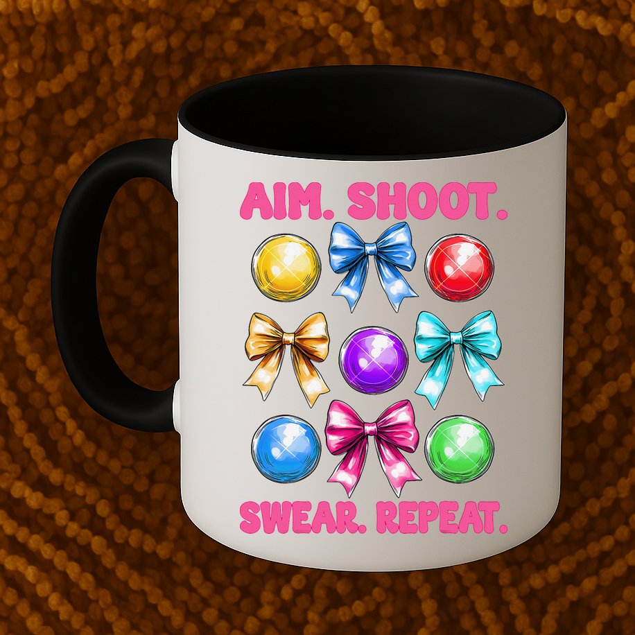 Bocce Ball Player Girl Mom Mothers Day Aim Shoot Swear Mug