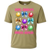 Bocce Ball Player Girl Mom Mothers Day Aim Shoot Swear Cooling Performance Crew T-Shirt