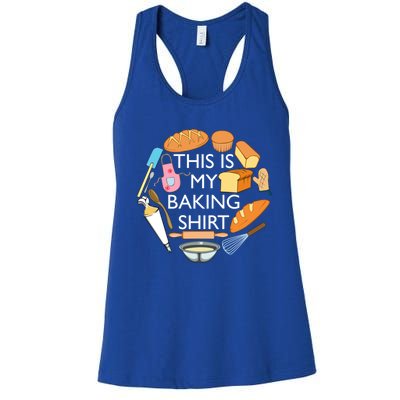 Bread Baking Pastry Funny Chef Cooking Gift Women's Racerback Tank