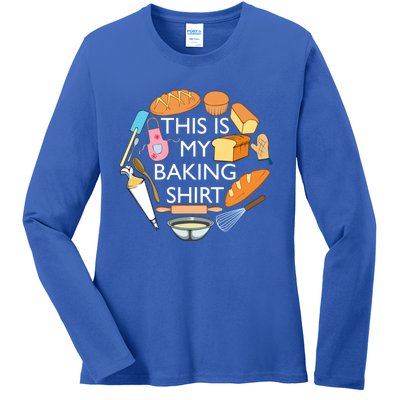 Bread Baking Pastry Funny Chef Cooking Gift Ladies Long Sleeve Shirt