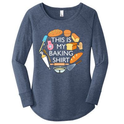 Bread Baking Pastry Funny Chef Cooking Gift Women's Perfect Tri Tunic Long Sleeve Shirt