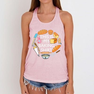 Bread Baking Pastry Funny Chef Cooking Gift Women's Knotted Racerback Tank