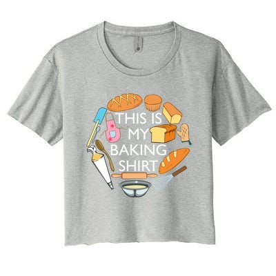 Bread Baking Pastry Funny Chef Cooking Gift Women's Crop Top Tee