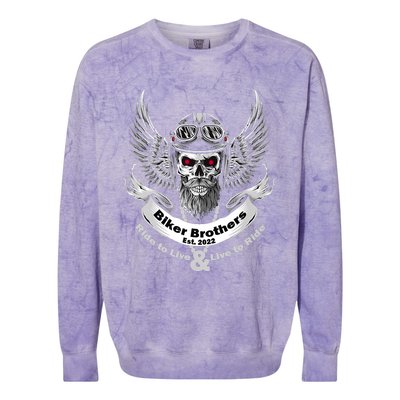 Biker Brothers Premium Colorblast Crewneck Sweatshirt