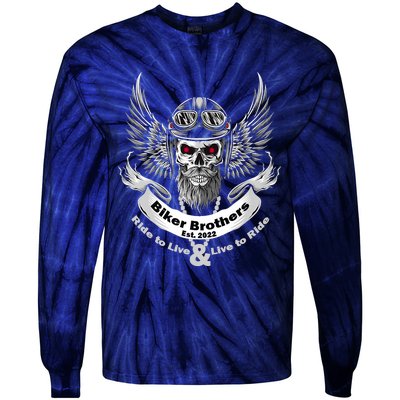 Biker Brothers Premium Tie-Dye Long Sleeve Shirt