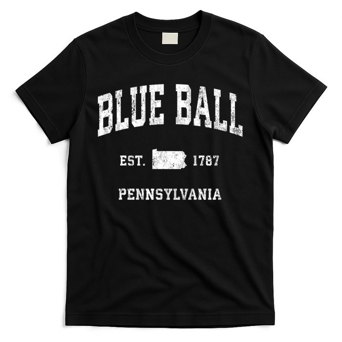 Blue Ball Pennsylvania Pa Vintage Athletic Sports T-Shirt