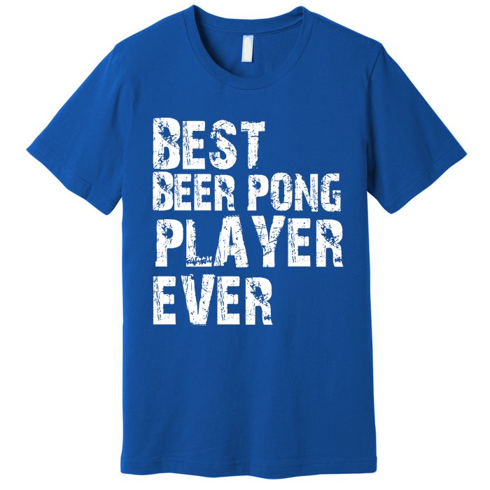 Best Beer Pong Player Ever Retro Vintage Gift Premium T-Shirt