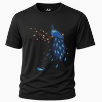 Beautiful Blossom Peacock Cooling Performance Crew T-Shirt