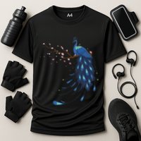 Beautiful Blossom Peacock Cooling Performance Crew T-Shirt