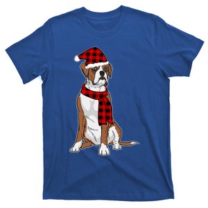 Boxer Buffalo Plaid Boxer Dog Lover Christmas Gift T-Shirt