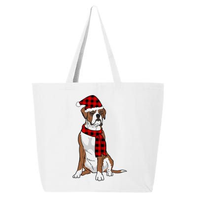 Boxer Buffalo Plaid Boxer Dog Lover Christmas Gift 25L Jumbo Tote