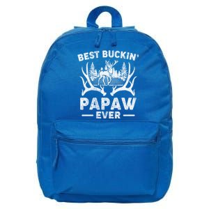 Best Buckin Papaw Ever Deer Hunting Fathers Day Great Gift 16 in Basic Backpack