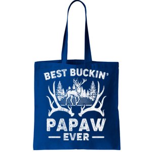 Best Buckin Papaw Ever Deer Hunting Fathers Day Great Gift Tote Bag