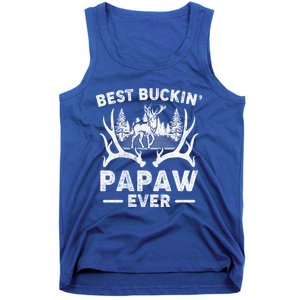 Best Buckin Papaw Ever Deer Hunting Fathers Day Great Gift Tank Top