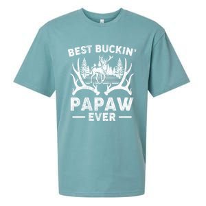 Best Buckin Papaw Ever Deer Hunting Fathers Day Great Gift Sueded Cloud Jersey T-Shirt