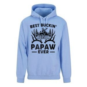 Best Buckin Papaw Ever Deer Hunting Fathers Day Great Gift Unisex Surf Hoodie