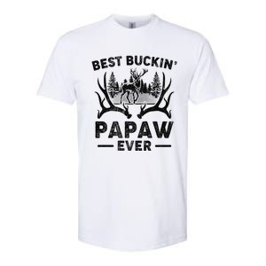 Best Buckin Papaw Ever Deer Hunting Fathers Day Great Gift Softstyle CVC T-Shirt