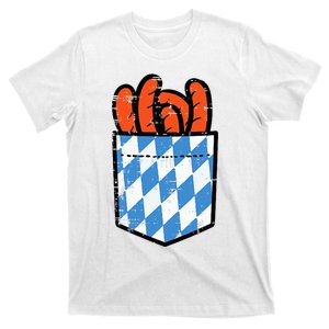 Bavarian Bratwurst Pocket Oktoberfest Costume T-Shirt