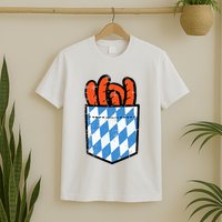 Bavarian Bratwurst Pocket Oktoberfest Costume T-Shirt