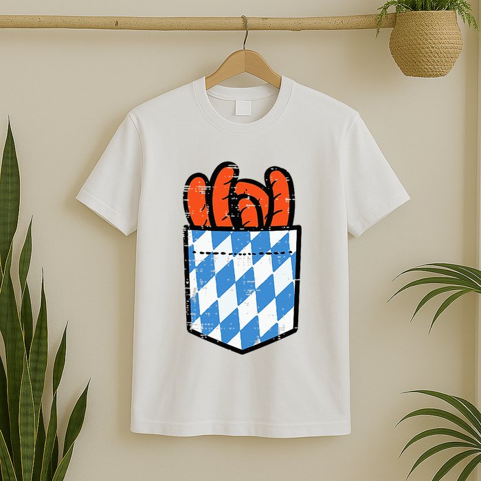 Bavarian Bratwurst Pocket Oktoberfest Costume T-Shirt