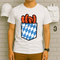 Bavarian Bratwurst Pocket Oktoberfest Costume T-Shirt