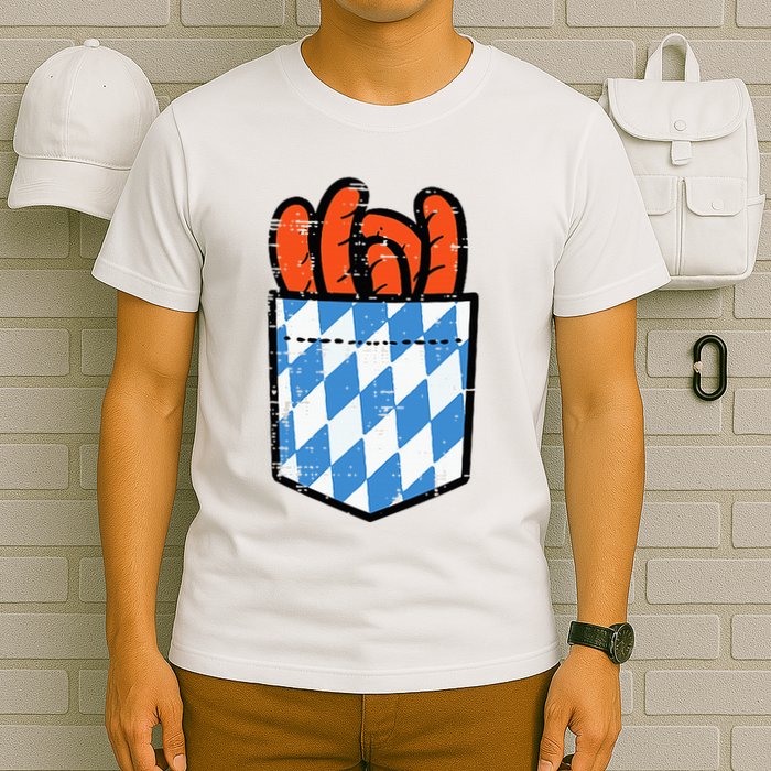 Bavarian Bratwurst Pocket Oktoberfest Costume T-Shirt