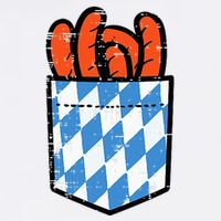 Bavarian Bratwurst Pocket Oktoberfest Costume T-Shirt