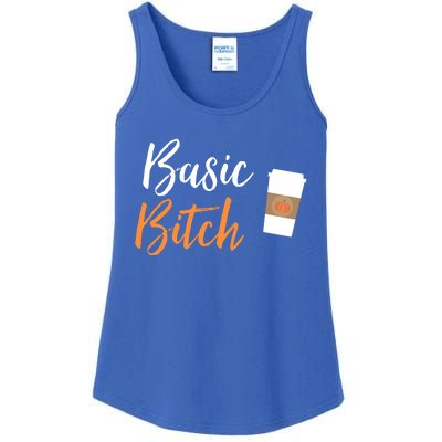 Basic Bitch Pumpkin Spice Latte Gift Ladies Essential Tank