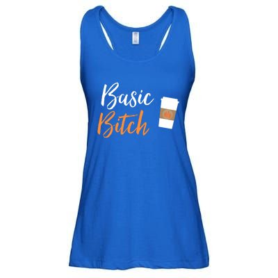 Basic Bitch Pumpkin Spice Latte Gift Ladies Essential Flowy Tank