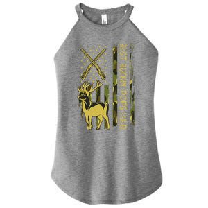 Best Buckin POPS Ever Deer Hunting Bucking Christmas Women's Perfect Tri Rocker Tank