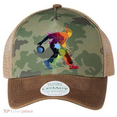 Bowling Bowler paint splash Legacy Tie Dye Trucker Hat