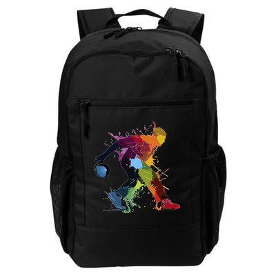 Bowling Bowler paint splash Backpack